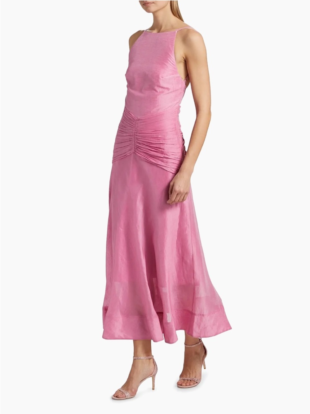 AMUR Kylie Ruched Midi-Dress - Picture 2 of 4